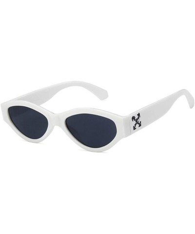 Aviator Cat Eye Sunglasses Women Fashion Brand Designer Rectangle Sun Glasses Ladies C1 - C3 - CM18Y2NYQ4Y $17.81