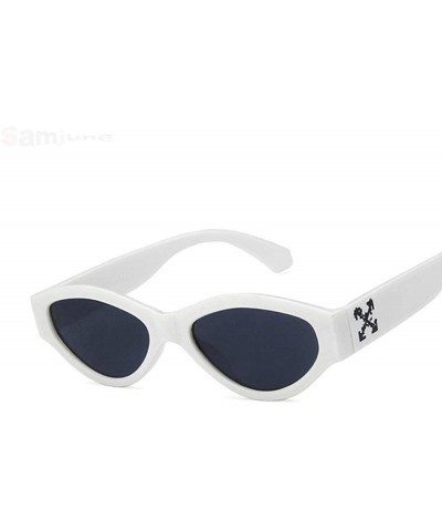 Aviator Cat Eye Sunglasses Women Fashion Brand Designer Rectangle Sun Glasses Ladies C1 - C3 - CM18Y2NYQ4Y $10.78