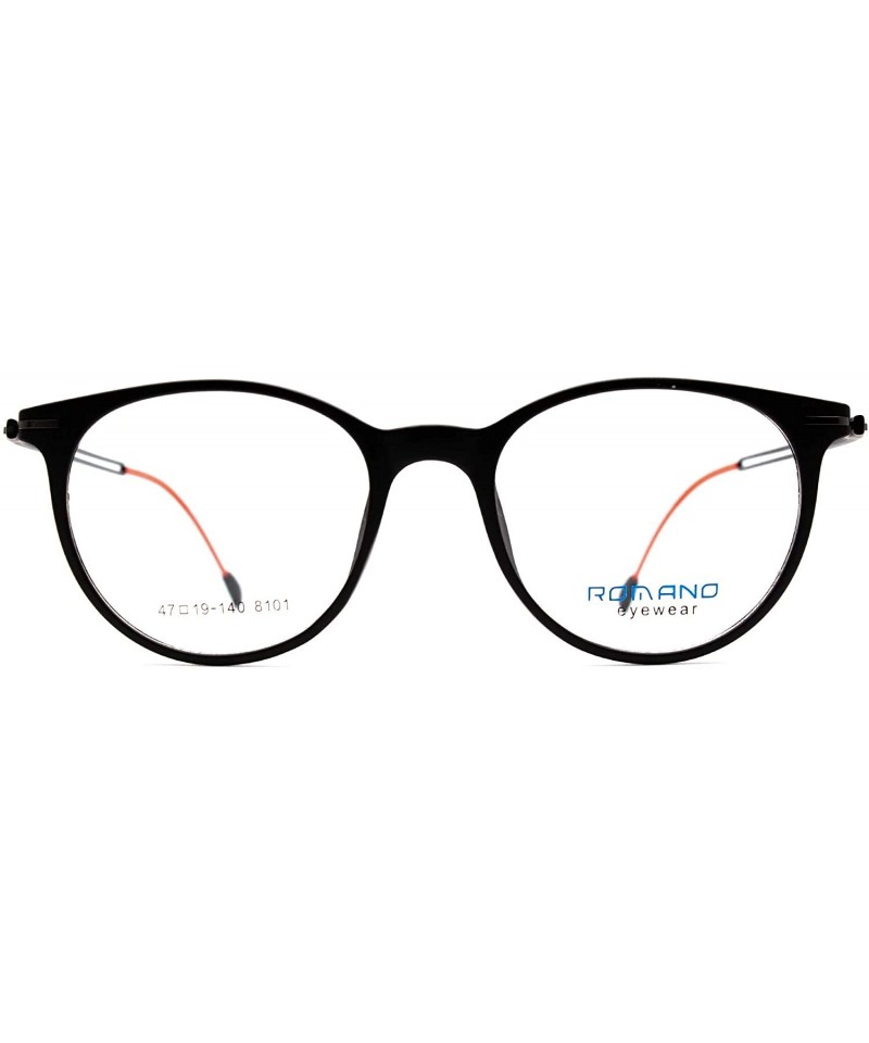 Oval Eyeglasses 8101 Oval Design - for Womens 100% UV PROTECTION - Black - C0192TGR636 $29.32