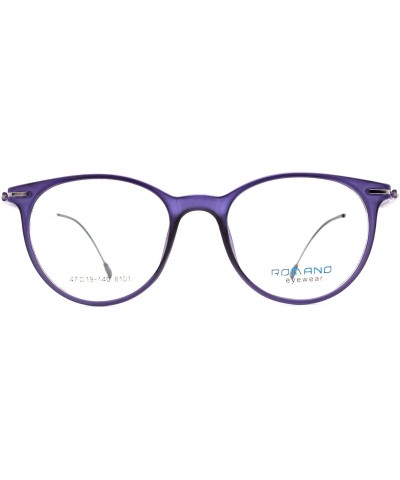 Oval Eyeglasses 8101 Oval Design - for Womens 100% UV PROTECTION - Black - C0192TGR636 $29.32