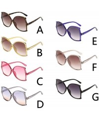 Square Outdoor Women Man Vintage Big Frame Irregular Shape Sunglasses Eyewear Retro Unisex - Multicolor-c - CF18T04UGOU $5.41