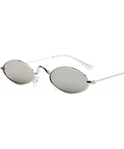 Oval Classic Metal Small Glasses Designer Brand Trend Sunglasses Women Sexy Adult Eyeglasses - Gold-yellow - C4197A22EXN $21.32