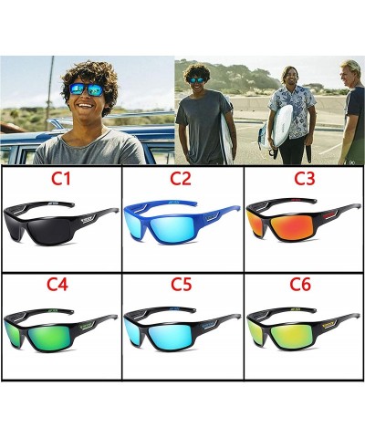 Sport Design New Polarized Sunglasses Men Vintage Sport Outdoor Sun Glasses Male Driving - CI18AL63K9Q $13.39