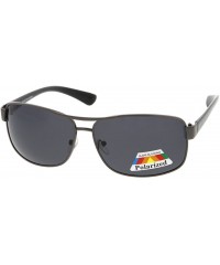 Rectangular Ultra Light Polarized Rectangular Aviator Sunglasses (SET OF 2) - CP187HWZ8KI $16.26