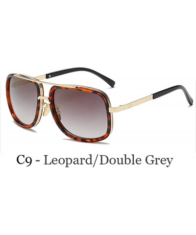 Square Classic Oversized Men Sunglasses Luxury Women One Sun Glasses Square Retro Oculos De Sol UV400 Mirror Eyewear - CI198A...