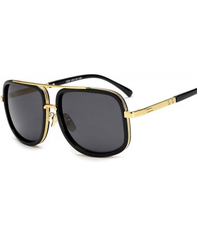 Square Classic Oversized Men Sunglasses Luxury Women One Sun Glasses Square Retro Oculos De Sol UV400 Mirror Eyewear - CI198A...