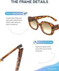 Square New Vintage Square Frame Sunglasses for Men and Women UV400 Protection - Tortoise (Brown Lenses) - CK195R3IE0C $16.56