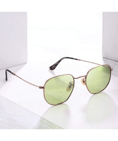 Square 20/20 Brand Unisex Sunglasses Men Polarized Vintage Square C01Silver PSmoke - C06 Blue - CE18Y2OK5D9 $14.35