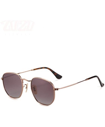 Square 20/20 Brand Unisex Sunglasses Men Polarized Vintage Square C01Silver PSmoke - C06 Blue - CE18Y2OK5D9 $14.35