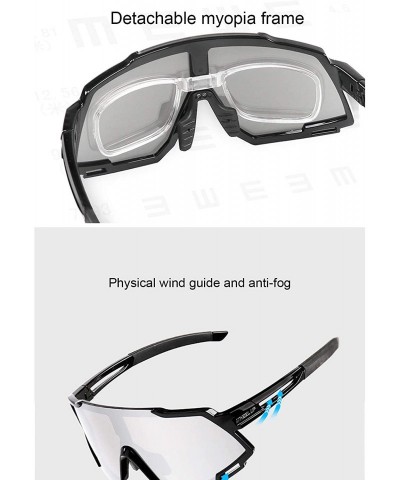 Sport UV-Resistant Polarized Outdoor Sports Cycling Sunglasses - Coating Black Orange - CH196Z6C2HS $22.23