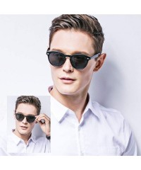 Oversized Polarized Sunglasses for Men Women Fashion Classic Mirror Lens UV Blocking Sun Glasses - Matte Black+bright Pink - ...
