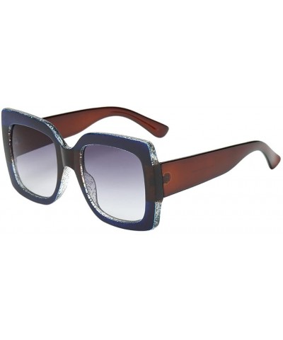 Aviator Eyewear Vintage Oversize Sunglasses Retro Eyeglasses Driver Glasses UV (B) - B - C318QGEOC7G $18.33