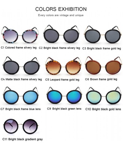 Goggle New Retro Round Sunglasses Women Er Vintage Sun Glasses Coating Oculos De Sol Gafas Lunette Soleil - C1 - C4198AHTILW ...