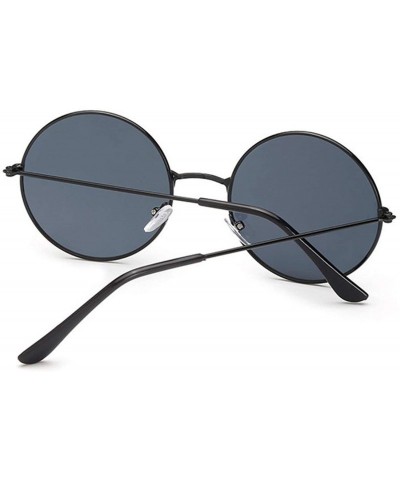 Round Retro Small Round Sunglasses Women Vintage Shades Black Metal Sun Glasses Fashion Lunette - Silversilver - CP197Y764HR ...