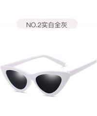 Round Cute Sexy Cat Eye Sunglasses Women Small Glasses Lady Luxury Mirror Retro Sun Vintage Female - 2 - C1198A5NLK3 $38.44