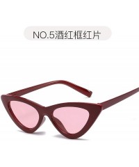 Round Cute Sexy Cat Eye Sunglasses Women Small Glasses Lady Luxury Mirror Retro Sun Vintage Female - 2 - C1198A5NLK3 $38.44