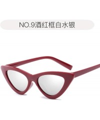 Round Cute Sexy Cat Eye Sunglasses Women Small Glasses Lady Luxury Mirror Retro Sun Vintage Female - 2 - C1198A5NLK3 $38.44