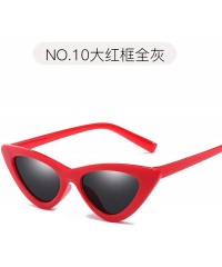 Round Cute Sexy Cat Eye Sunglasses Women Small Glasses Lady Luxury Mirror Retro Sun Vintage Female - 2 - C1198A5NLK3 $38.44