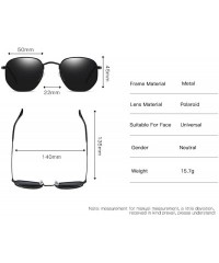 Oversized HD TAC Vintage Classic Polarized Sunglasses for Men Women around Rectangular Designer Style UV400 Protection - H - ...