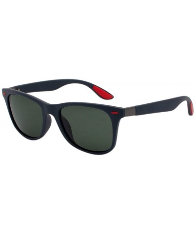 Goggle Polarized Sunglasses For Women Man Metal Sunglasses Mirrored Lens Fashion Goggle Eyewear - D - CA18UL9Y6UA $7.58