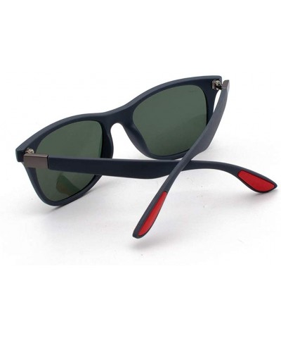 Goggle Polarized Sunglasses For Women Man Metal Sunglasses Mirrored Lens Fashion Goggle Eyewear - D - CA18UL9Y6UA $7.58