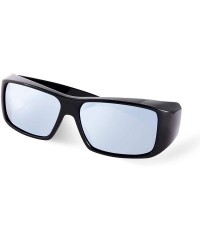 Wrap Unisex Polarized Fit Over Glasses Sunglasses with Mirrored Lens for Driving- Fishing- Hiking- Climbing - CI18T32ZD28 $30.77