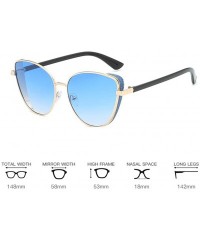 Square Women's Fashion Sunglasses Large Frame Vintage Shade Glasses - Multicolor - C818TQXSM6X $8.62