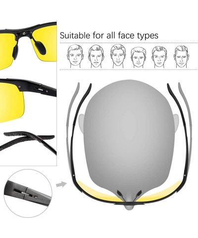 Rimless Polarized Photochromic Outdoor Sports Driving Sunglasses for Men Women AntiGlare Eyewear Ultra-Light Sun Glasses - C4...