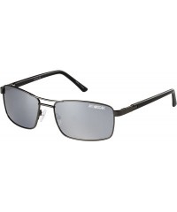 Round Pace 003p Polorized Polarized Round Sunglasses- 59 mm - Light Matte Gunmetal - CK17Z38YZDW $37.87