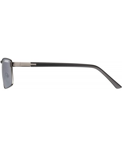 Round Pace 003p Polorized Polarized Round Sunglasses- 59 mm - Light Matte Gunmetal - CK17Z38YZDW $37.87