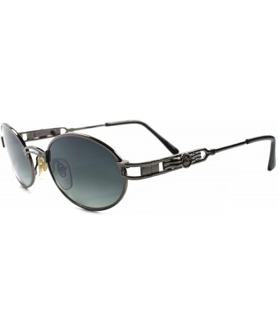 Oval Vintage 50s 60s Urban Hip Hop Swag Fashion Metal Oval Sunglasses - CK180246HHE $35.20