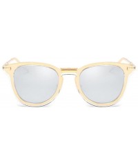 Rimless Women Coating UV400 Polarized Sunglasses Shades Female Glasse Eyewear - Silver - CN17AZWC2WK $25.32