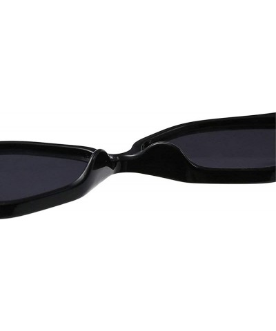 Oval 2019 Luxury Fashion Small Oval Women Sunglasses Black Shades Brand Design Sun Glasses For Irregular Goggle UV400 - C618M...