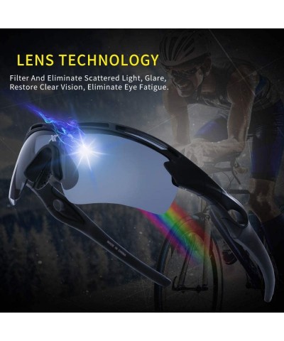 Sport Polarized Sport Sunglass 100% UV Protect for Run Bike Fish TR90 Unbreakable Frame for Adult - Gray - C418T8RKOAO $19.46