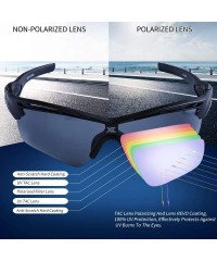 Sport Polarized Sport Sunglass 100% UV Protect for Run Bike Fish TR90 Unbreakable Frame for Adult - Gray - C418T8RKOAO $19.46