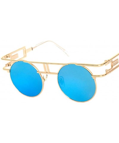 Round Round Sunglasses Men Women Fashion Glasses Retro Frame Vintage Sunglasses - C16 - CB18WZU3RIS $29.66