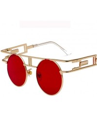 Round Round Sunglasses Men Women Fashion Glasses Retro Frame Vintage Sunglasses - C16 - CB18WZU3RIS $29.66