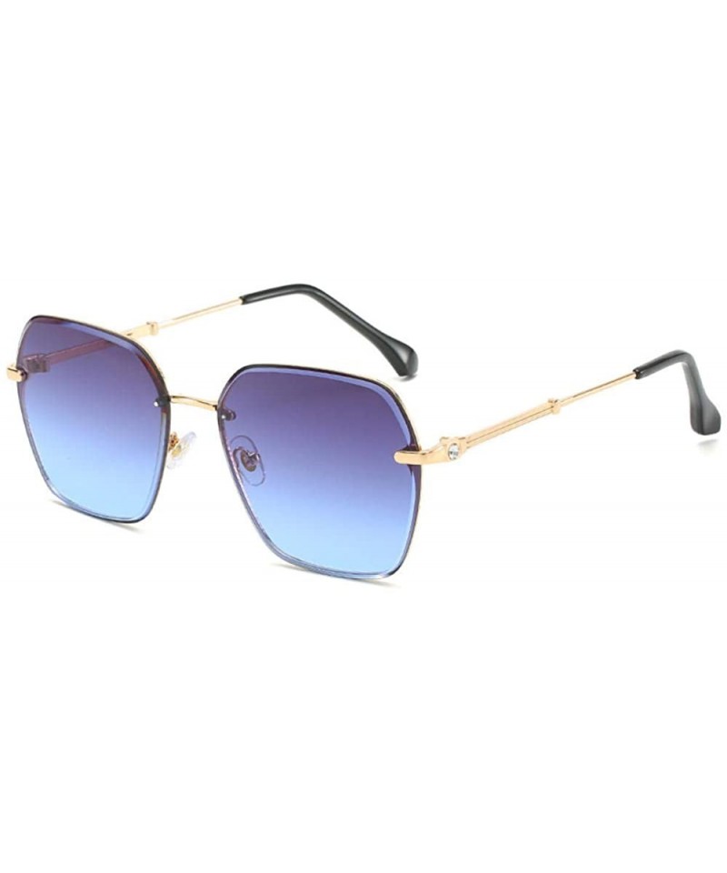 Rimless Frameless Trimming Sunglasses Fashion Box Sunglasses Female Sunglasses Tide - CD18X5ZLN2Y $33.55