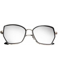 Rectangular Women Vintage Big Frame Sun Glasses Ladies Shades Lightweight Oversized Fashion Sunglasses Mirrored Polarized - C...