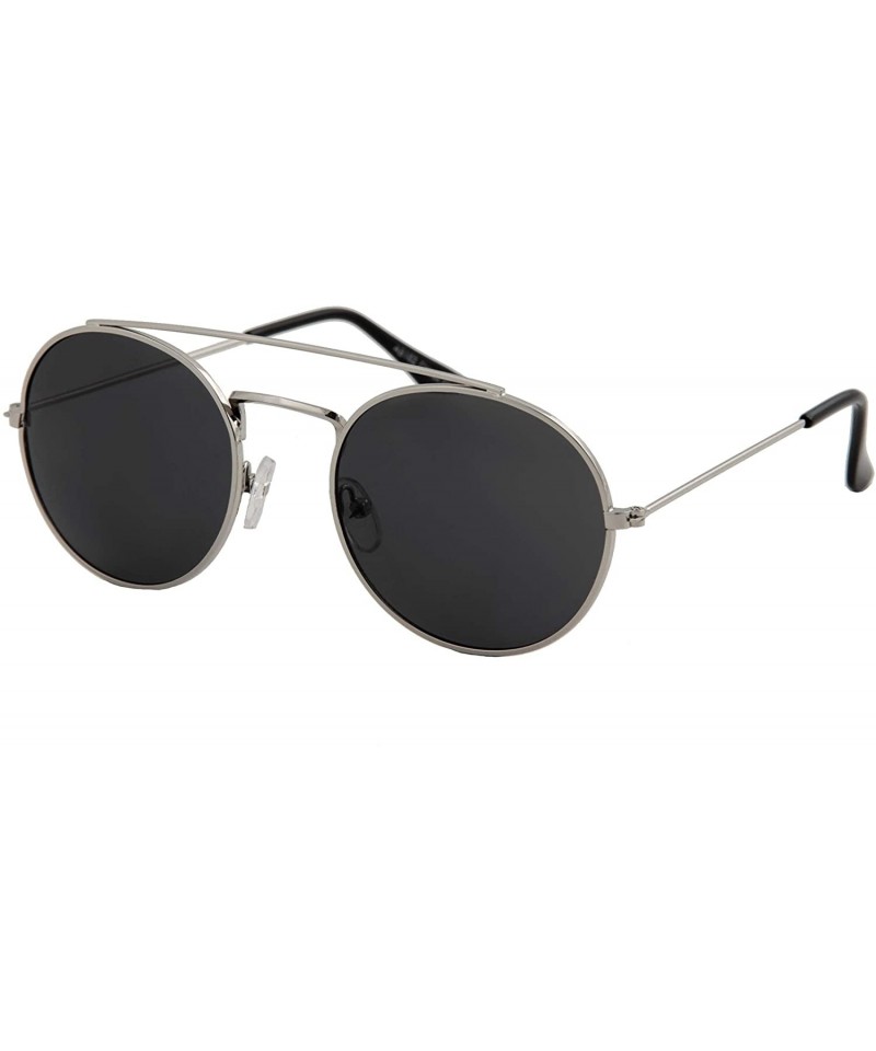 Double Bridge Classic Semi-Rimless Tinted Sunglasses