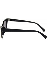 Cat Eye Mod Chic Squared Cat Eye Narrow Plastic Sunglasses - Yellow Zebra Black - C618R36M2UZ $9.68