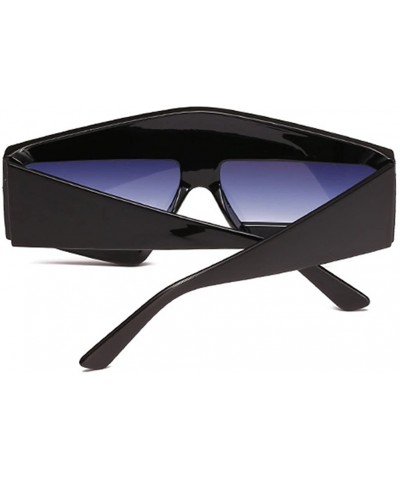 Oversized Fashion Star Sunglasses Men Women - UV400 Protection Eyewear with Case - Black - CK18DLRSO25 $37.67