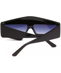 Oversized Fashion Star Sunglasses Men Women - UV400 Protection Eyewear with Case - Black - CK18DLRSO25 $37.67