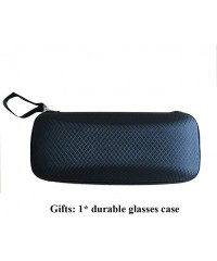 Oversized Fashion Star Sunglasses Men Women - UV400 Protection Eyewear with Case - Black - CK18DLRSO25 $21.81