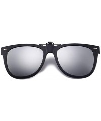 Aviator Polarized Clip-on Sunglasses Anti-Glare Driving Glasses for Prescription Glasses - Gray - CK1947WX6RE $18.46
