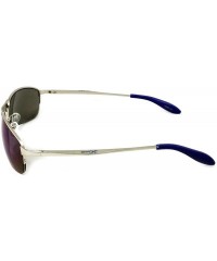 Sport Sport Matrix Style Sunglasses Silver Blue Blue - C011LEOT5H7 $14.29
