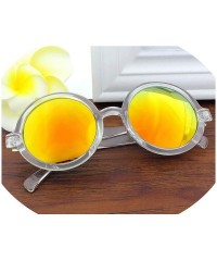 Round Vintage Round Sunglasses Women Classic Retro Coating Sun Glasses Female Male Sun Glasses - Red - CS18WD7N08N $20.80