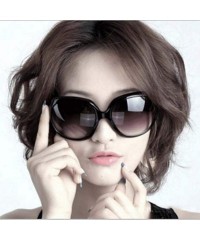 Oversized Women Fashion Personality Travel Oversized Frame Casual Sunglasses Sunglasses - Red - CP18TTXTSMM $9.88