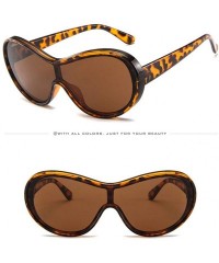 Oversized Casual Oversized Sunglasses Men Wraparound - D - CA18S8A8SQ8 $8.91