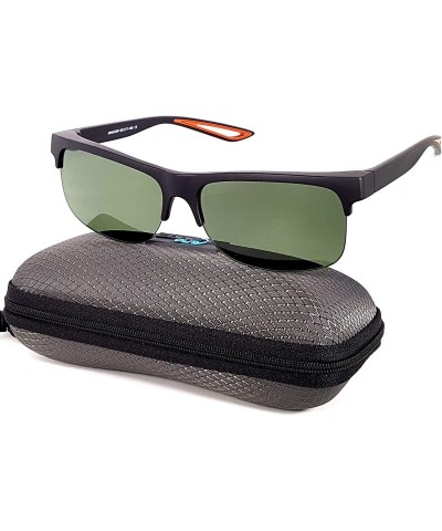 Rectangular Fit Over Polarized Sunglasses Driving Clip on Sunglasses to Wear Over Prescription Glasses - Black-orange-green -...